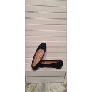 Nordstrom Womens Black Ashton-Lea Leather Flats Size 6 NWT
